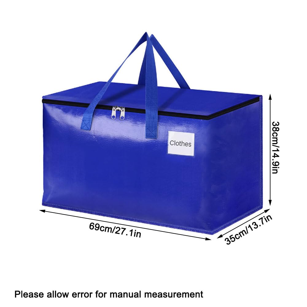 Lot de 6 sacs de rangement noirs, plus épais, imperméables et durables pour déménagement, voyage, camping
