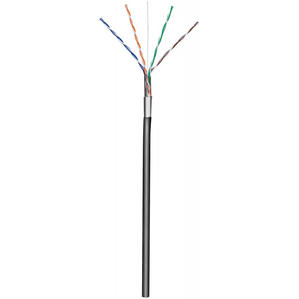Techly Professional 029167 Matassa F/UTP Cavo Cat.5E CCA 305m Rigido da Esterno Nero Nero