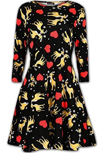 Robe de Noël imprimé bonhomme de neige : idée cadeau vêtement femme