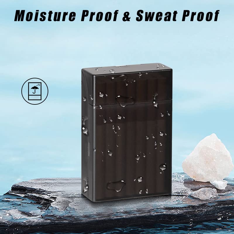 Portable Cigarette Case/Box 20 Capacity 85mm Regular Cigarettes Pocket Holder (Black)