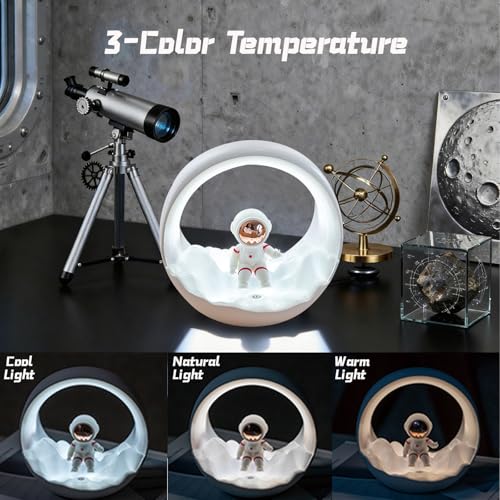 Lámpara de noche astronauta LED recargable para niños miniatura 2