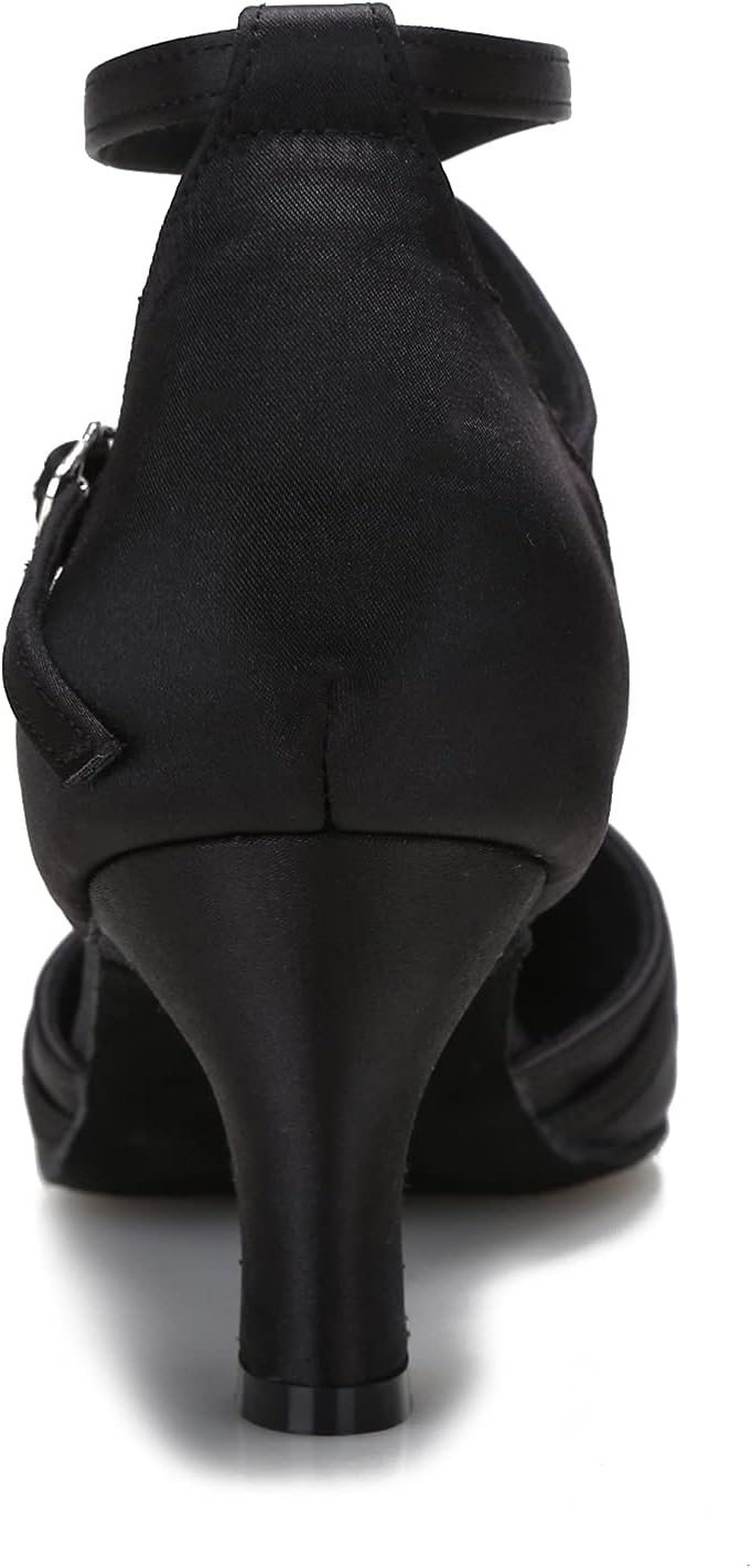 Ballroom Dance Shoes Ladies Dance Shoes Closed Toe Dance Shoes Social Dancing Shoes for Women with High 2.5"