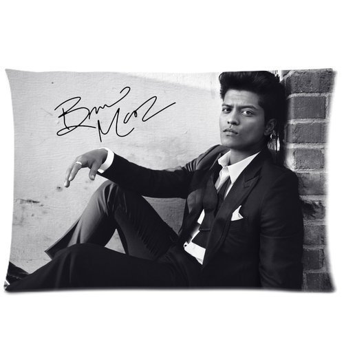 Custom Classic Bruno Mars Pattern Two Sides 20 by 30 Pillow case cover ID-99
