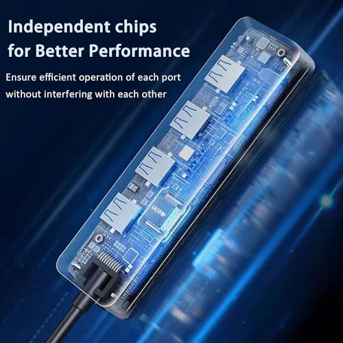 USB 3.0 Hub, VIENON 4-Port USB Hub USB Splitter USB Expander for Laptop, Xbox, Flash Drive, HDD, Console, Printer, Camera,Keyborad, Mouse(Not for Charging) - Image 7