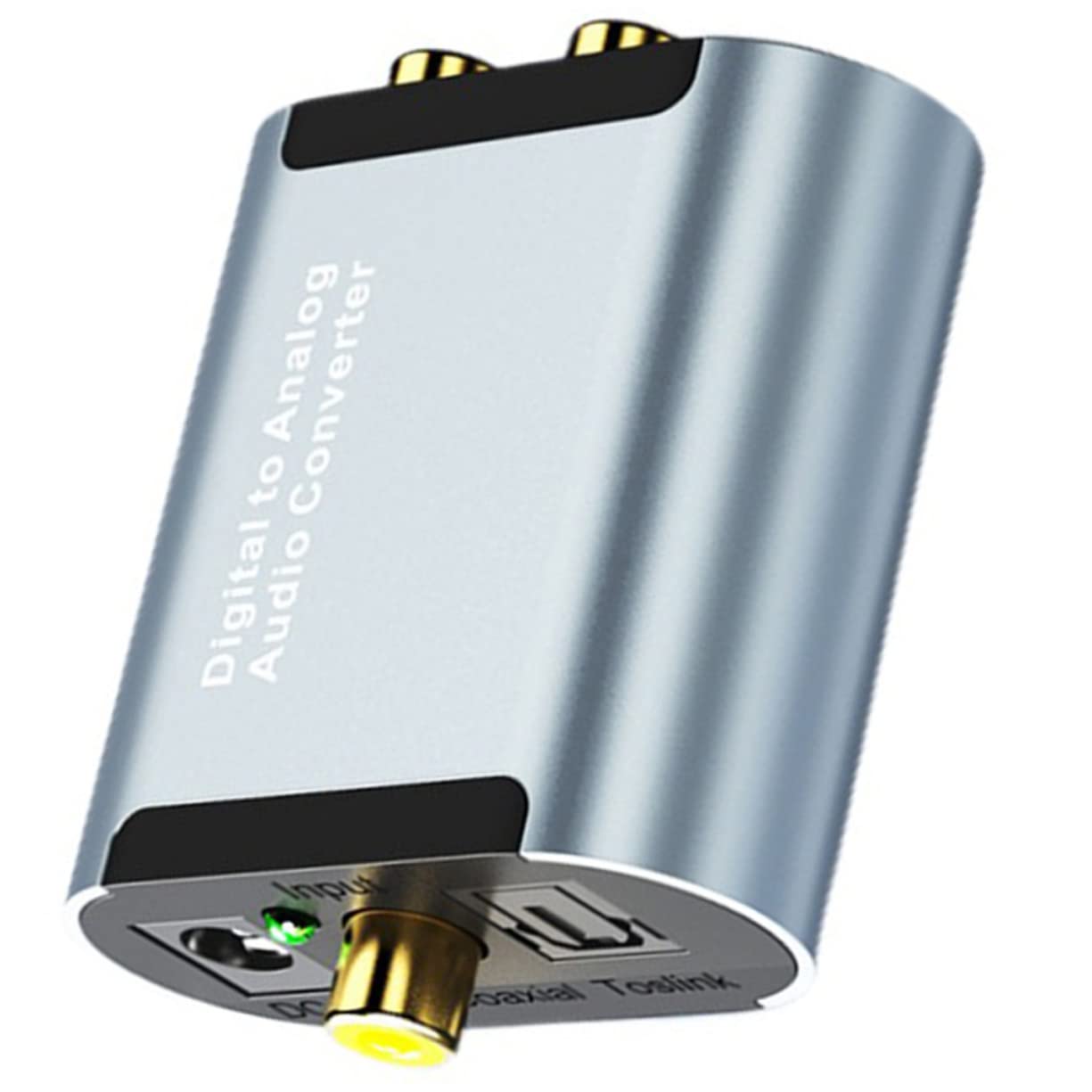 Convertidor digital a analógico sin ruido con interfaces coaxial y óptica 8