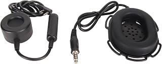 Fone de Ouvido Tático K Head Walkie Talkie, Fone de Ouvido Tático Premium Com Adaptador PTT Grande Redondo à Prova D'água para Kenwood para HYT para TYT