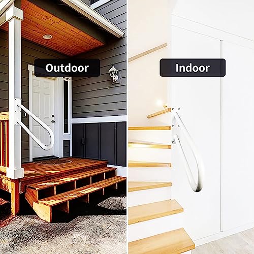 Garde-corps pour escalier de porche extérieur avec fixation murale - 8