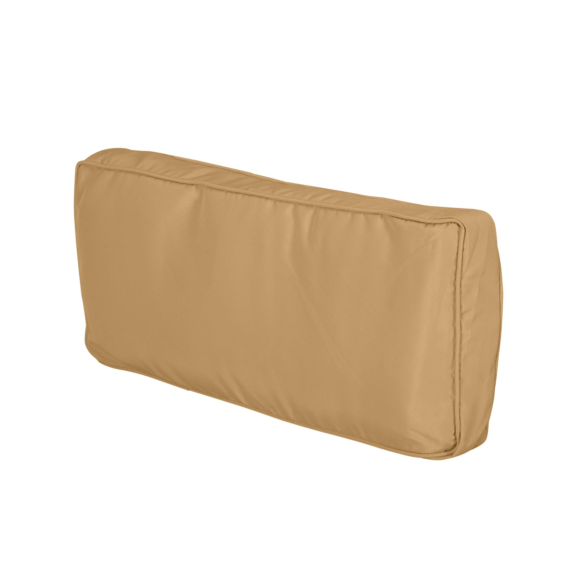 Outsunny - Juego de 14 fundas de repuesto para cojines de jardín, 6 fundas de cojín de asiento, 8 fundas de cojín respaldo, fundas con cremallera, poliéster repelente al agua, color marrón
