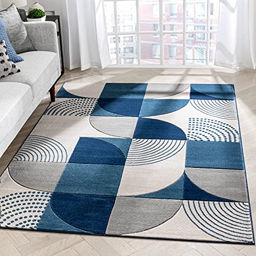 Image of Modern Contemporary Handmade Tufted Woolen Carpet for Living Room Bedroom and Hall Size 12 x 15 Feet Color Multi