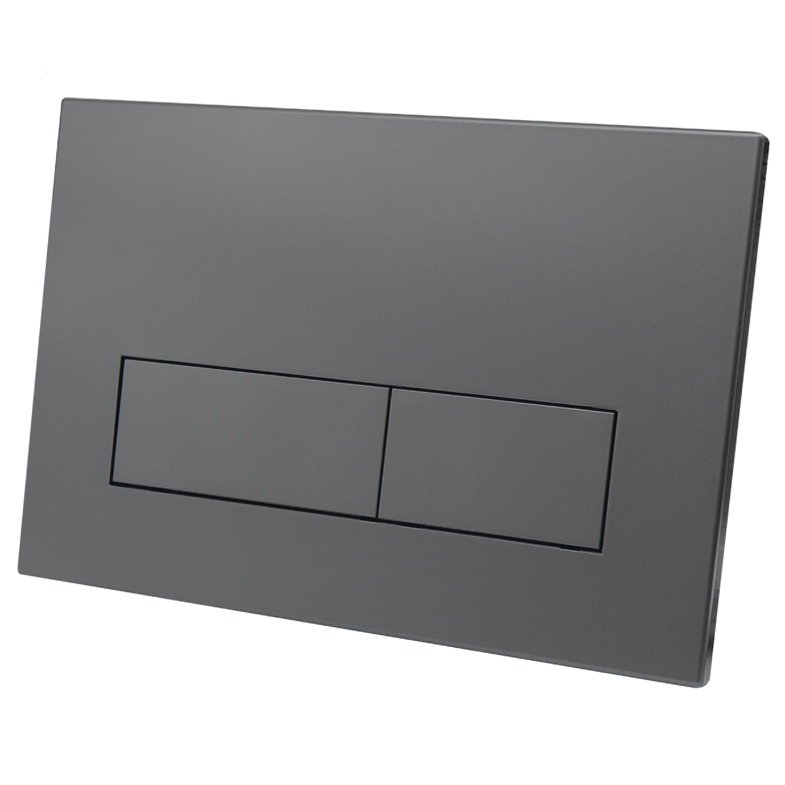 Placa de Accionamiento WC Doble Descarga, Compatible con Geberit Sigma 01/20/30, UP300 & UP320, con Kit de Palancas y Marco de Instalación, 245 × 164 mm (gris oscuro)