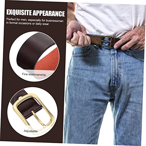 Men Brown Vintage Belt for Jeans Casual Waistband for Everyday Wear for Outings and Work Stylish Retro Design3