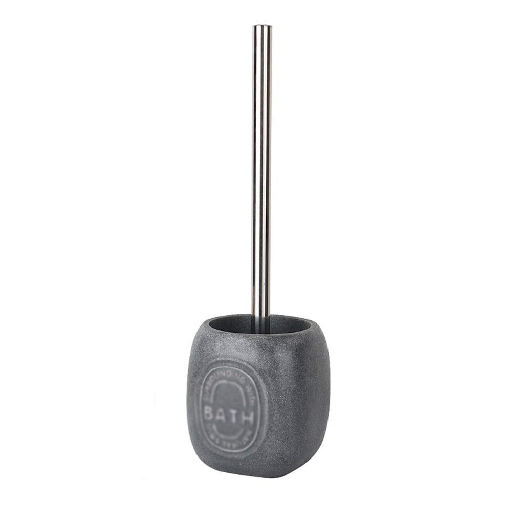 SPOUR Scopini e Supporti per WC Scopino per WC da 14,5 Pollici, Manico in Acciaio Inossidabile, scopino per WC e Staffa per Bagno, Design ergonomico Porta scopino per WC Bello e Resistente (Grigio