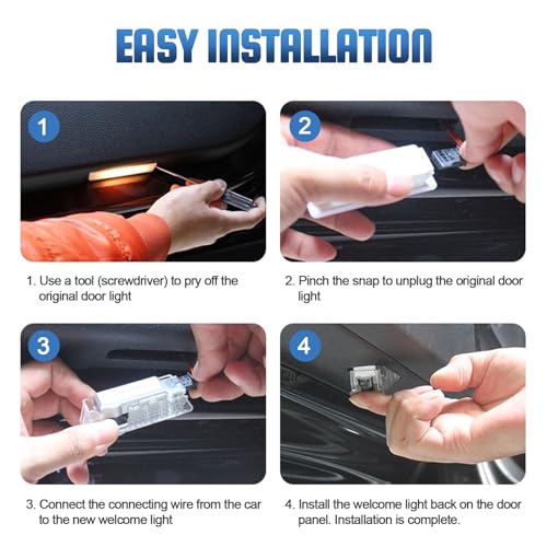 Proyector Logo Luz de Puerta para Auto BMW LED 4 Piezas miniatura 6