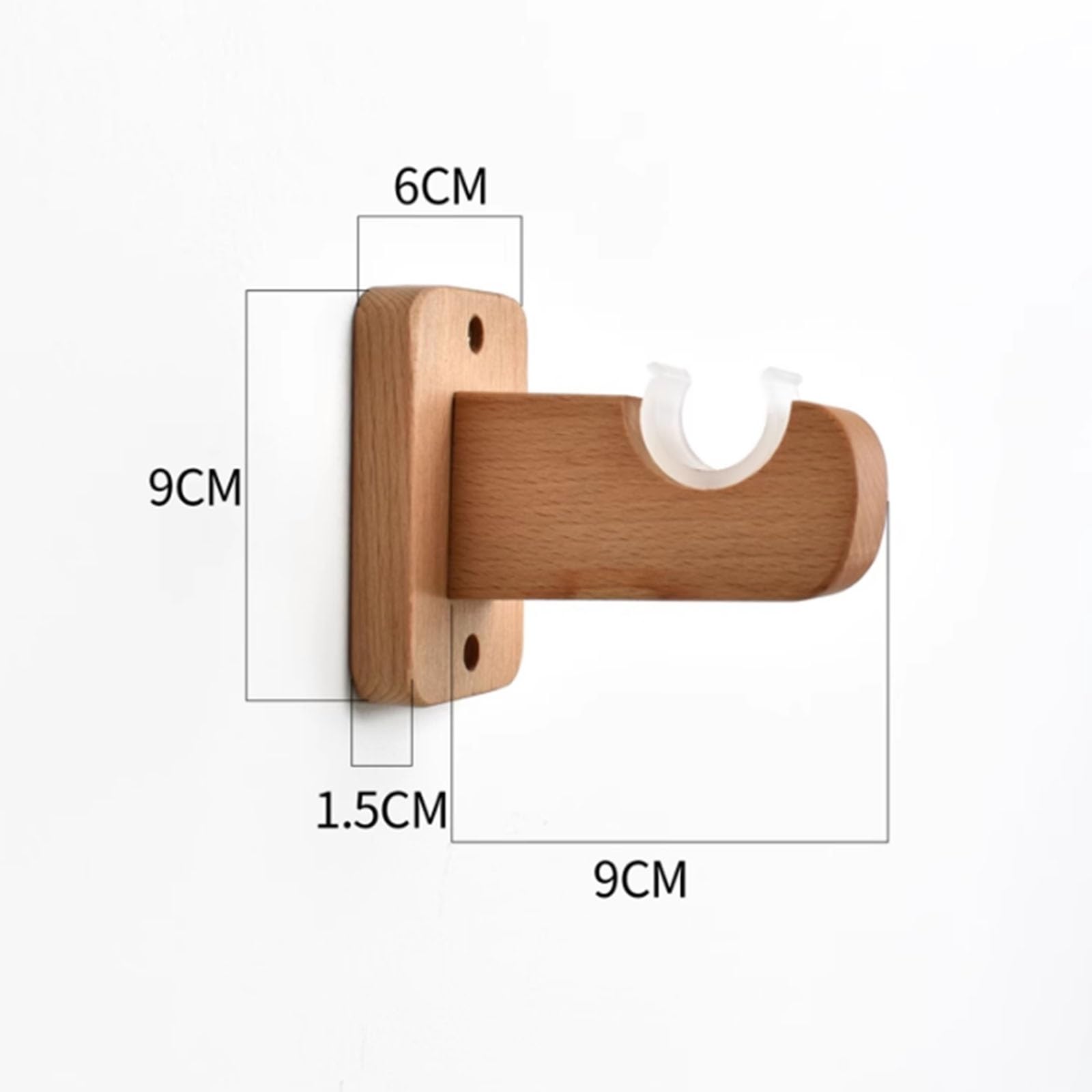 Buchenholz Gardinense 29 mm Durcesser für Ösen & Ringvorhän 180 cm Lan Römische Se für Schlafzimmer Wohnzimmer & Küche e Fenster