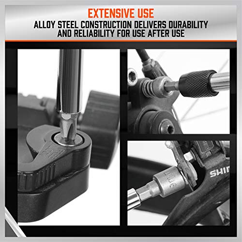 HORUSDY 208-Piece Screwdriver Bit Set, Made Chrome Vanadium Steel Security Bit