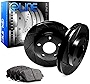 R1 Concepts Front Brakes and Rotors Kit |Front Brake Pads| Brake Rotors and Pads| Ceramic Brake Pads and Rotors |fits 2017-2020 Hyundai Ioniq, 2017-2020 Kia Niro, 2019-2020 Kia Niro EV