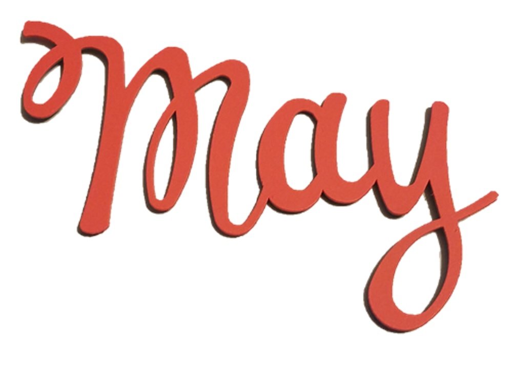 Embellish Your Story 13609HP May Word Magnet Calendar Collection Made In USA