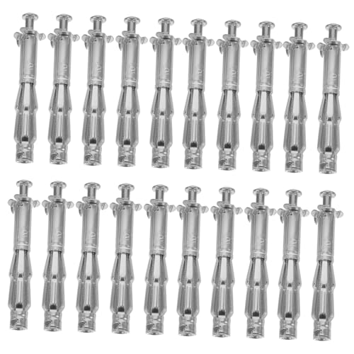SOLUSTRE Hollow Door Anchor Expansion Nut Jack Nut Screw 20 Sets Drywall Screws for Sheetrock Anchors