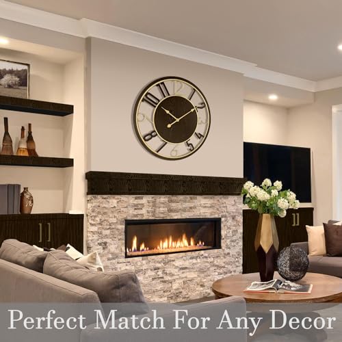 Brown 24 Inch Wooden Decorative Wall Clock product