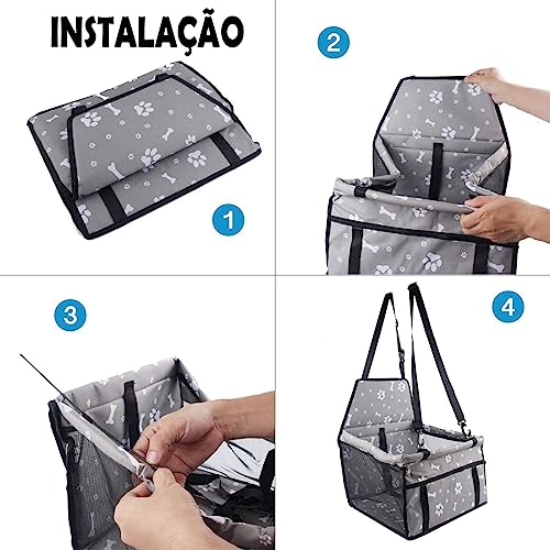 Assento Cadeirinha Lorben para Carro Transporte Pet Cachorro Cães (PRETO)