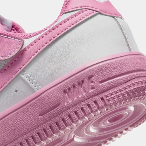 Force 1 Low EasyOn Preschool Lifestyle Shoes (White/Magic Flamingo) (IB4412-100, Pink/White)3