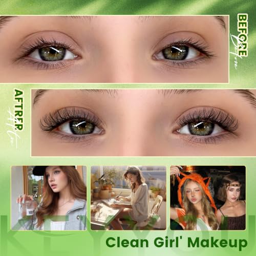 KEYYOU Lash Clusters Kit 144pcs 8-18mm Mix, DIY Eyelash Extension Kit with Bond and Seal, Eyelash Glue and Tweezers for Volume Fluffy Lashes at Home (KY02) — view 6