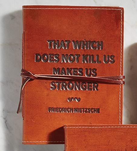 Carnet en cuir véritable Nietzsche : idée cadeau idéal pour passionné de philosophie et écriture