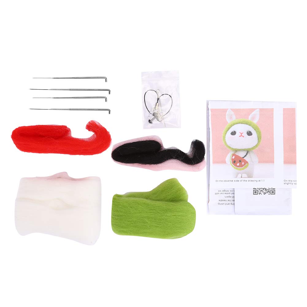 Bunny Needle Felting Kit For Beginners - Includes Wool, Foam Mat, Needles & Instructions (DIY Craft) - View #2