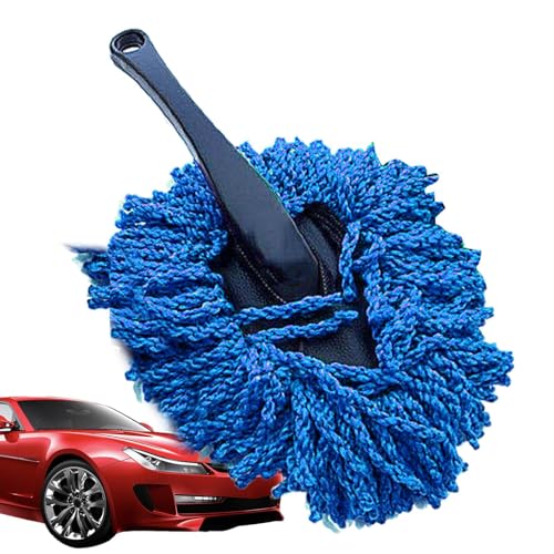 Uhngw Plumero Para Interior Del Coche - Cepillos De Microfibra Para Limpieza Detallada Del Automóvil | Mango Ergonómico, Herramienta Multiusos para Limpieza de Salpicadero, Carrocería, Ventilaciones y