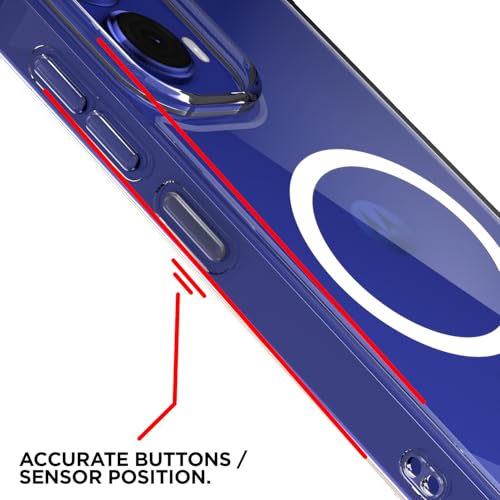 Image of Pikkme Back Cover for Motorola Moto G85 5G Mag-Safe Shockproof PC + TPU | Protective Case Magnetic Support | Bumper Case (Transparent Mag-Safe)