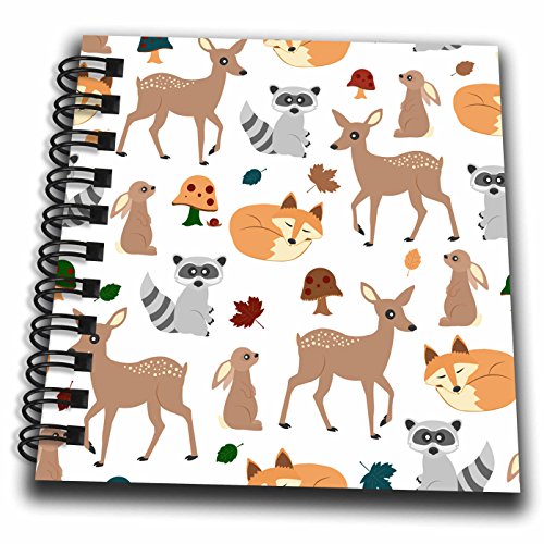 Mini bloc-notes lapin faon de 4 x 10,2 cm pour petits mémos illustrés