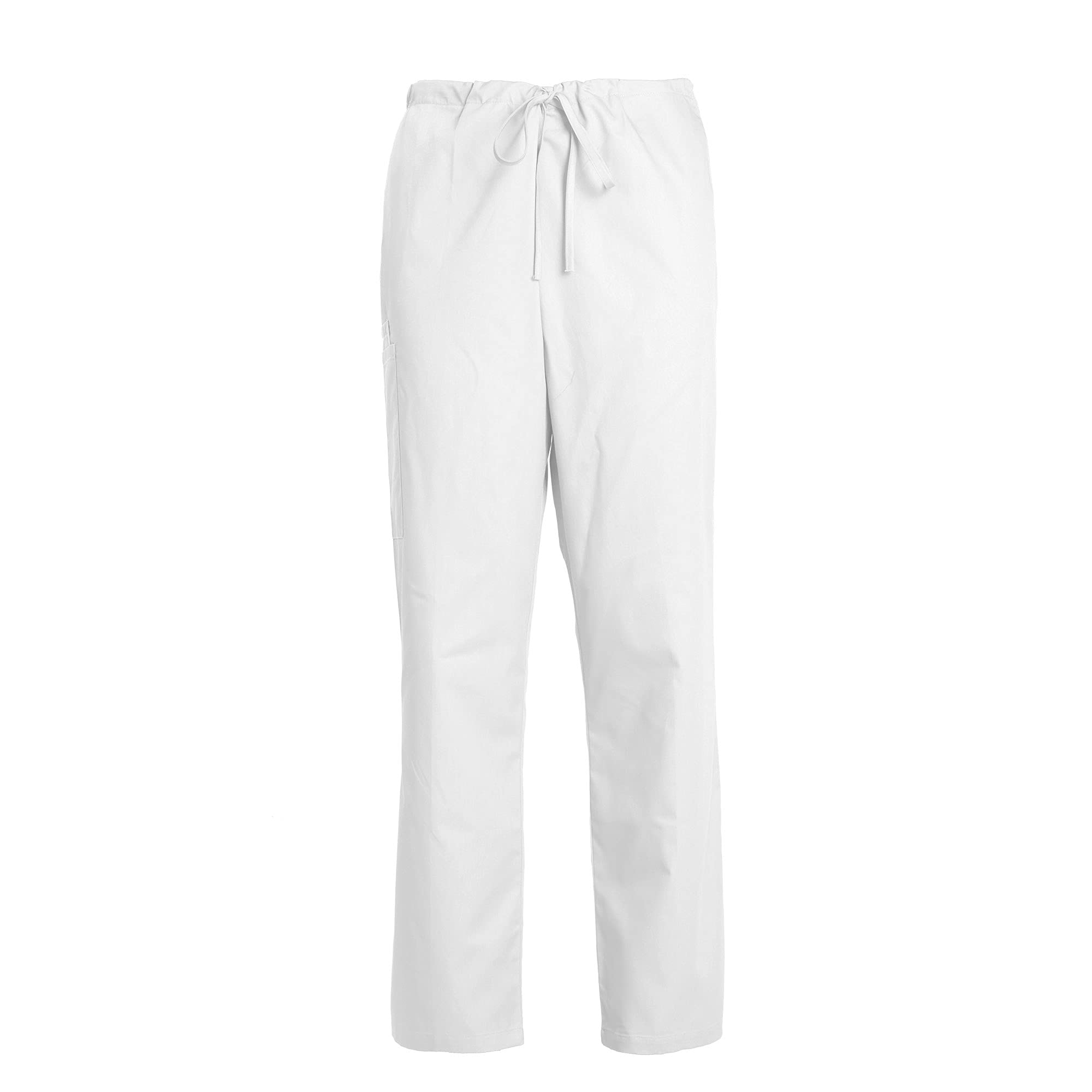 Tailor's Women's White Scrub Trousers Drawstring Cargo Scrub Pants