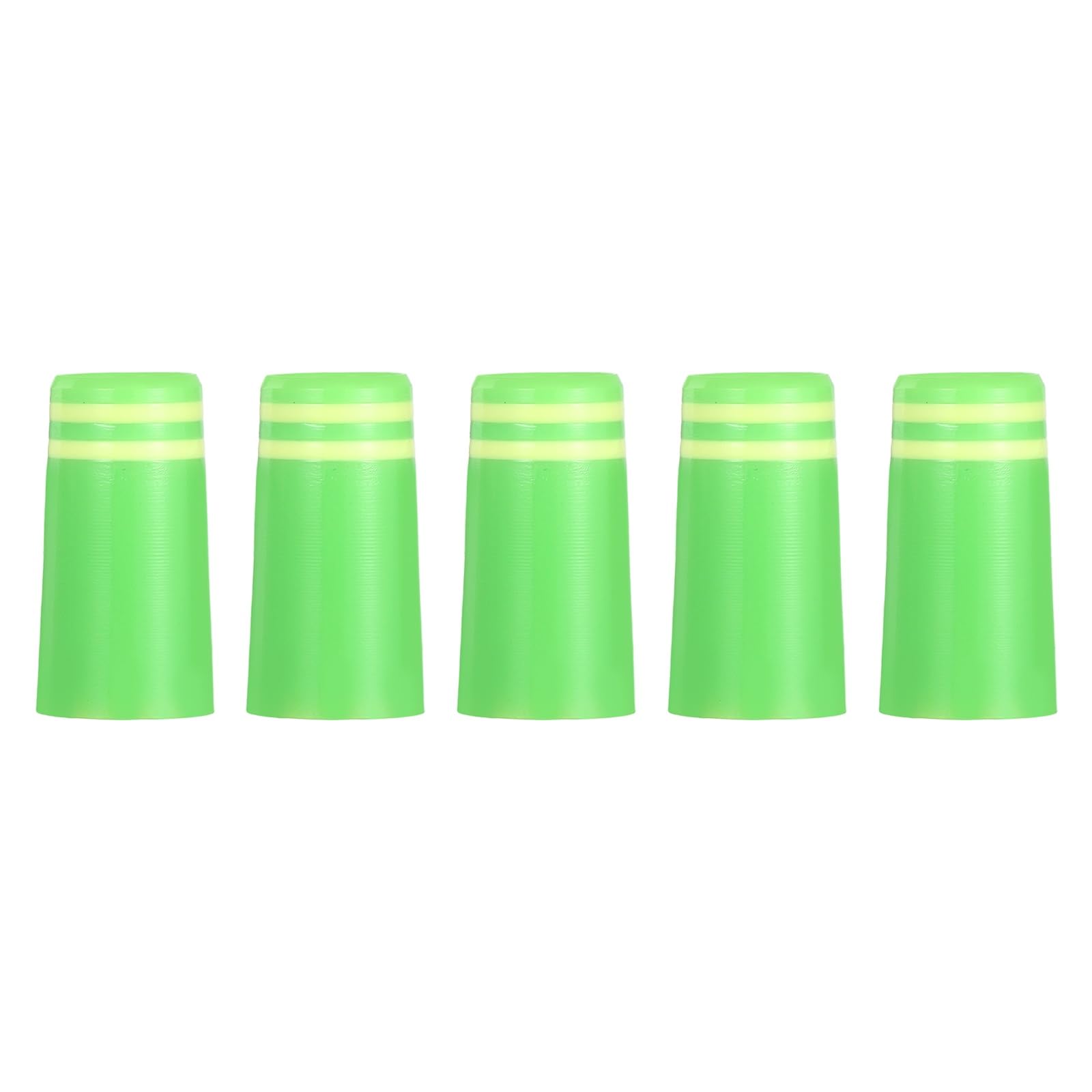 YELARXI Golf Plastic Ferrules, Golf Club Ferrules Fits 0.355In Tapered Steel Shafts Plastic Golfing Accessories 5Pack & Green/White-Fitting for (Golfing Club Repair/Replacement)