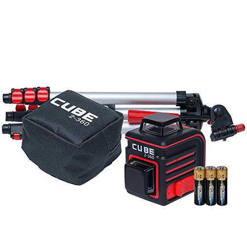 ADA Cube 2-360 Edición Profesional - Nivel láser autonivelante de línea cruzada,...