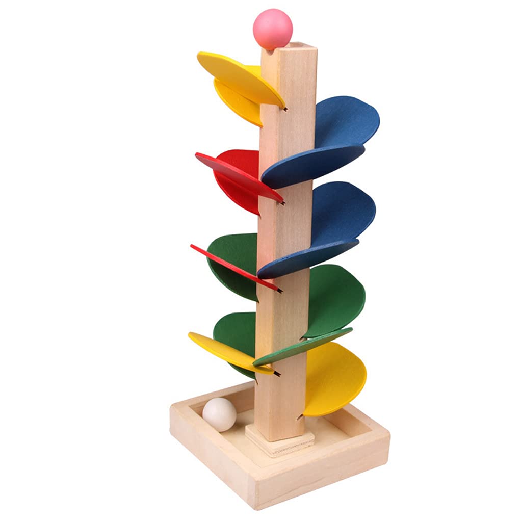 Asukohu Stacking Blocks 1Set Tree Stacking Block Toy Tree Building Blocks Brain Developmental Bead Tracking Wooden DIY Block Tracking Game