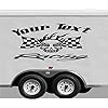 Amazon.com - Custom Sign Your Team Name Racing Trailer Decals Stickers ...