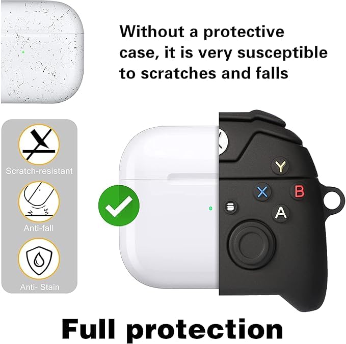 Image of Techmount Compatible with Airpods Pro GEN-2 (2022) Case Cover Silicone Cartoon Character 3D Cover Wtih 360 Protection Airpods Pro 2 Cover Case (NOT for Any Other AIRPODS) (Gamepad)