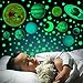 BNGXR 525 stücke Leuchtsterne Selbstklebend Wandsticker mit Sonnensystem & 9 Planeten, Mond und Sterne Fluoreszierend Wandaufklebe Geschenk für Kinder Jungen Mädchen Schlafzimmer