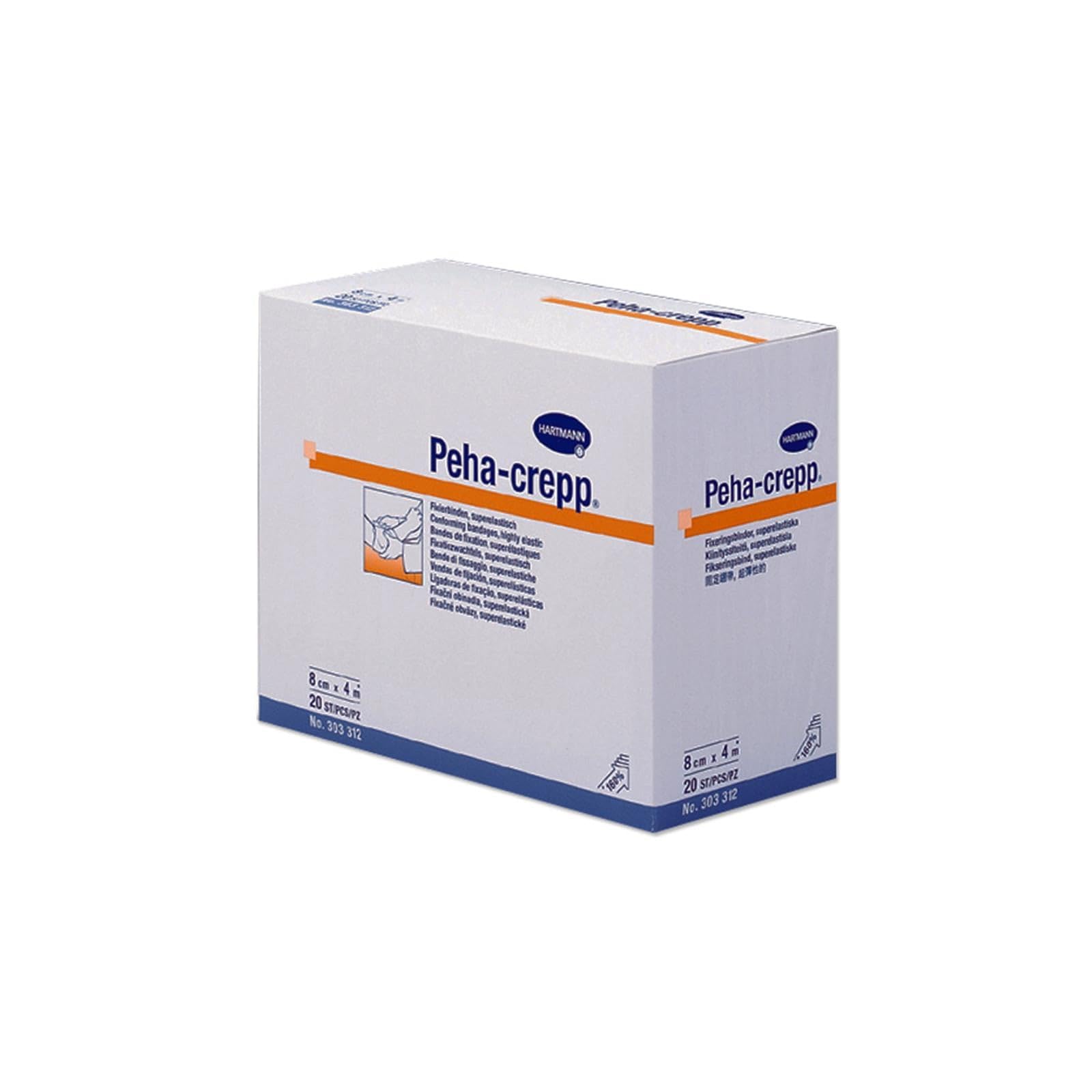 Paul Hartmann AG CREPP - Benda di fissaggio 8 cm x 4 m, 20 pezzi