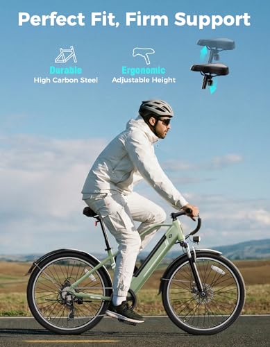 Jasion 26″ Electric Bike for Adults, Internal Removable