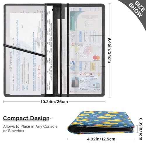Organizador de Guanteras Cuero Diseño Pato miniatura 2