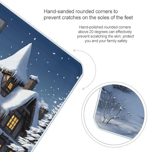 Báscula digital corporal de alta precisión con diseño de invierno miniatura 4