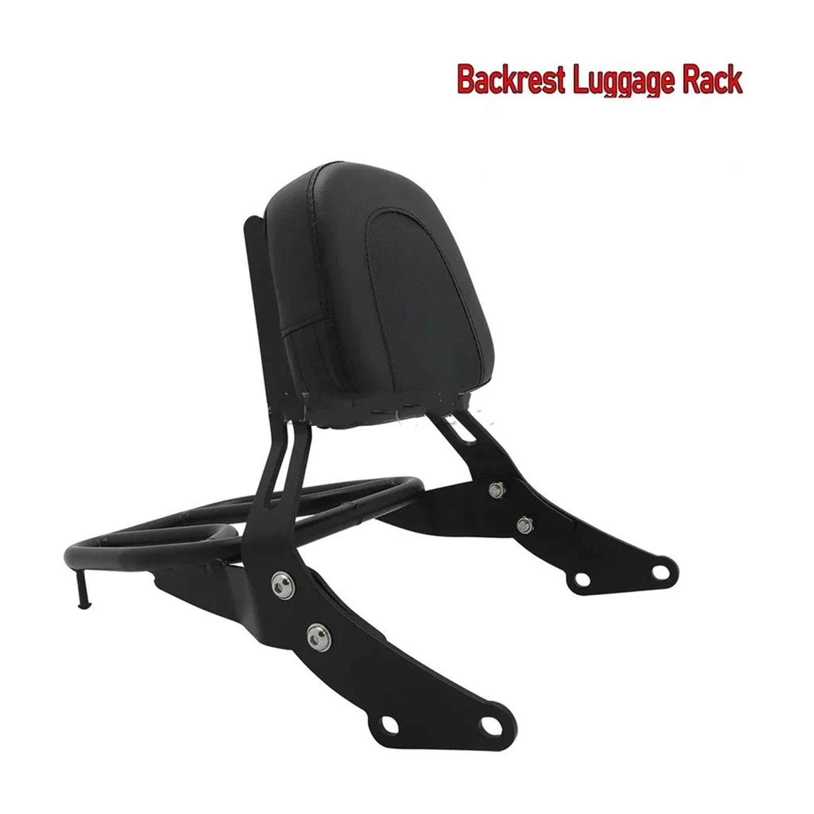 Supporto Ripiano Cuscino Moto Schienale Passeggero Sissy Bar Portapacchi Per Triumph Per Bonneville T120 T100 Per Street Per Twin Per Scrambler 2017-2022 Portapacchi Posteriore(Nero)