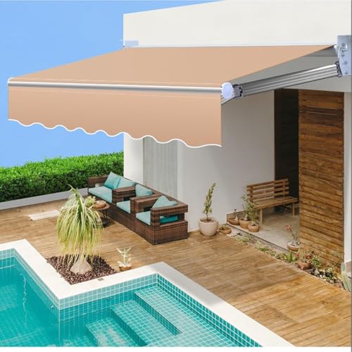 Tissu de rechange pour auvent Patio Sun e imperméable et rétractable
