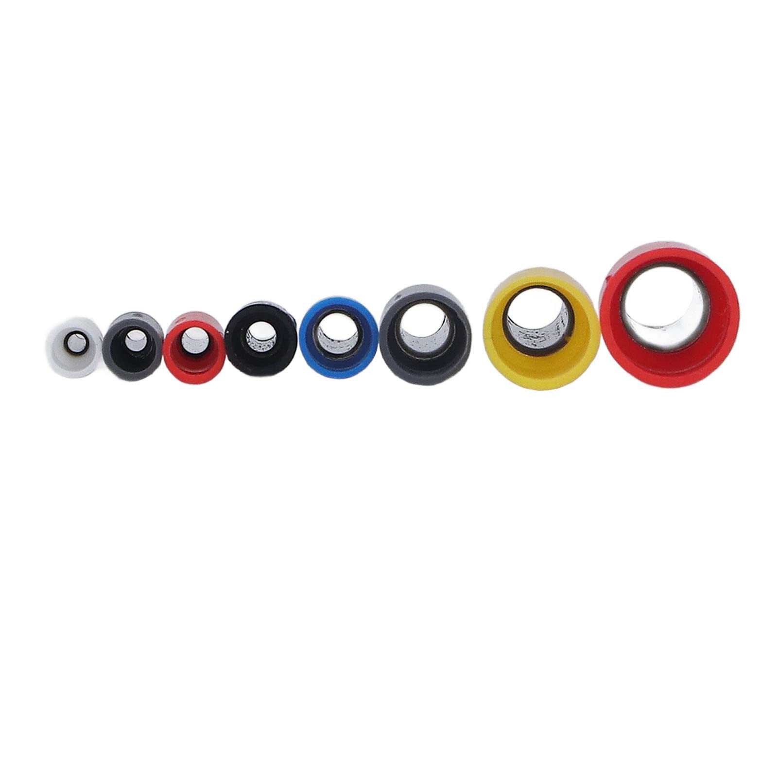 SIXRUN Terminali a Pressare a Freddo, Puntalini per Cavi 1200 Pezzi 22-8 AWG in Rame, for Cablaggio Elettrico | Set da 8 Misure, Rame Stagnato e Isolamento in PVC, per Cablaggi Auto e Batterie