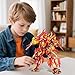 2 in 1 Transforming Phoeni Mecha Robot Building Set，599 PCS Compatible with Lego Ninja Mech STEM Construction Toy for Kids Aged 6+（Phoenix & Mech）