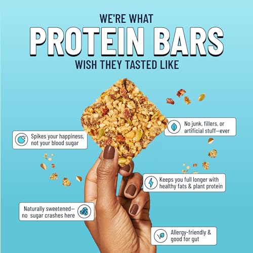 Image of YES Nut Bars - Soft Chewy Healthy Snack Bars (Strawberry Coconut, 6 count) | Made with Organic Maple Syrup - Vegan, Paleo, Gluten Free, No Refined Sugar, Dairy Free, Plant Based Protein, Low Sugar