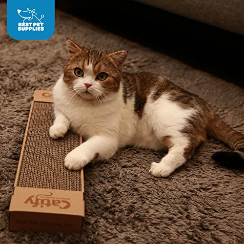 Image of Best Pet Supplies Catify Cat Scratcher, Fun Interactive Scratchers, Posts, Poles, Claw Safe, Furniture Saver Indoor Play Support Natural Cat Behaviors Heavy Duty - Narrow (4 Pack)