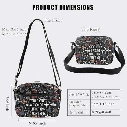 BDPWSS Fourth Book Crossbody Bag You're Really A Violent Little Thing Dragon Rider Fan Gift Xaden Riorson Travel Shoulder Bag2