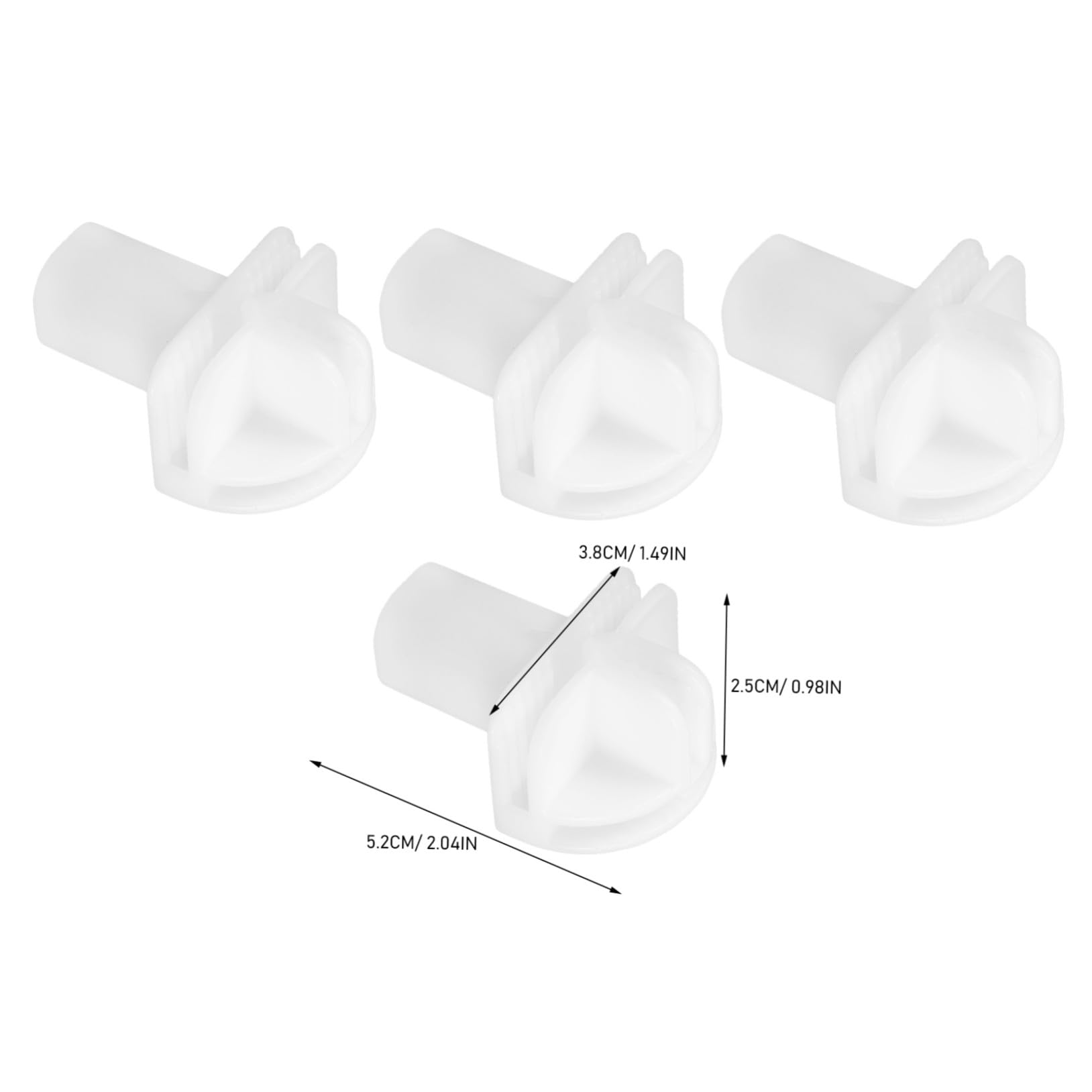 Conectores de Plástico Modulares para Armarios, 8 Piezas de Color Blanco Resistentes al Desgaste, Ideales para Ensamblaje Modular en Estanterías y Almacenamiento